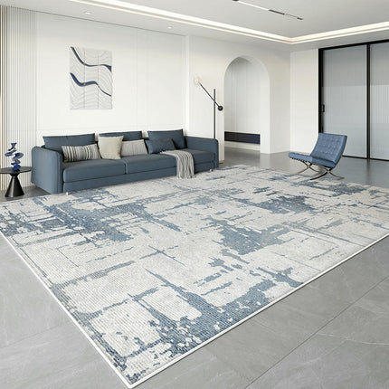 Abstract Area Rug Modern Rugs for Living Room Neutral Machine Washable Rug Non Slip Carpet