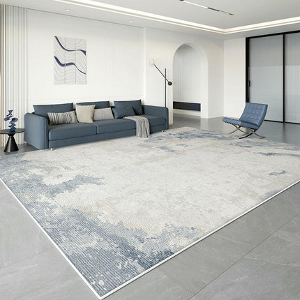 Abstract Area Rug Modern Rugs for Living Room Neutral Machine Washable Rug Non Slip Carpet