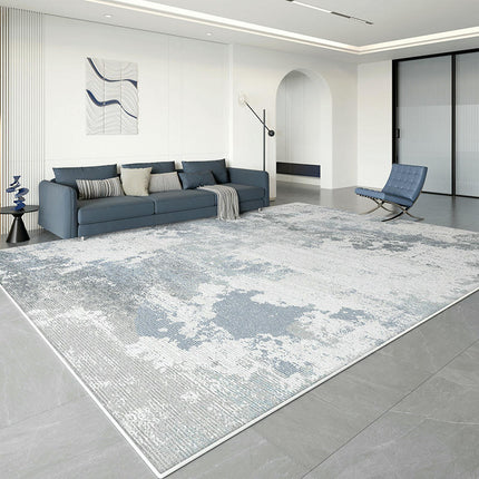 Abstract Area Rug Modern Rugs for Living Room Neutral Machine Washable Rug Non Slip Carpet