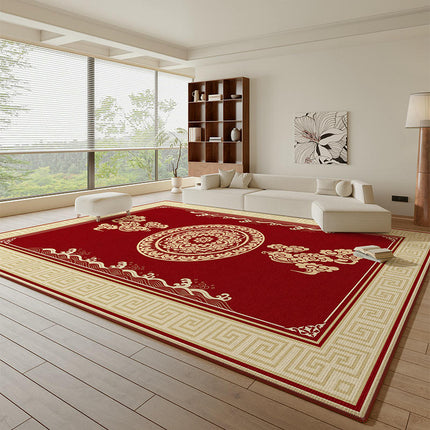 Area Rugs for Living Room Machine Washable Area Rug Vintage Floral Carpet Office Rug Large Retro Rug