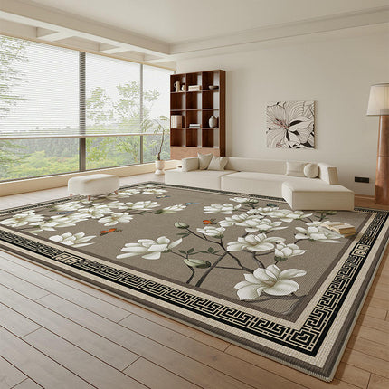 Area Rugs for Living Room Machine Washable Area Rug Vintage Floral Carpet Office Rug Large Retro Rug