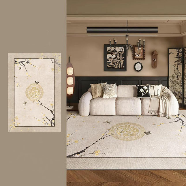 Area Rug for Living Room Machine Washable Rugs Vintage Low Pile Indoor Floor Carpet Rugs for Bedroom 1