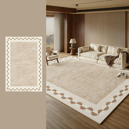 Geometric Washable Area Rug Living Room Large Rugs Soft Low-Pile Floor Carpet for Contemporary