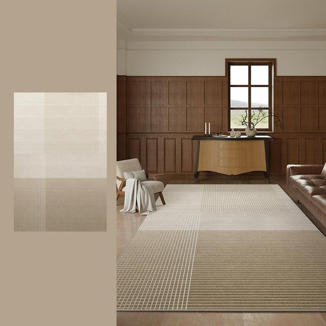 Geometric Washable Area Rug Living Room Large Rugs Soft Low-Pile Floor Carpet for Contemporary