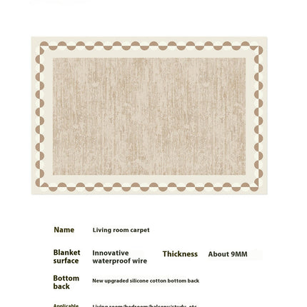 Geometric Washable Area Rug Living Room Large Rugs Soft Low-Pile Floor Carpet for Contemporary