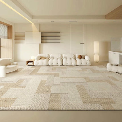 Geometric Area Rug,Modern Abstract Art Floor Throw Rugs Washable Indoor Carpet for Living Room