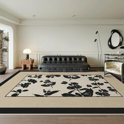 Decor Carpet Light Luxury Area Rug Flower Rugs Washable Indoor Carpet for Living Room