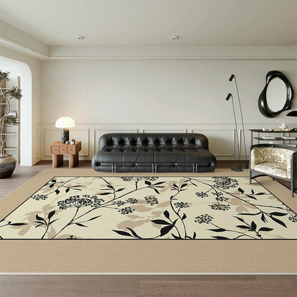 Decor Carpet Light Luxury Area Rug Flower Rugs Washable Indoor Carpet for Living Room