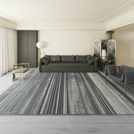 Decor Carpet Large Area Rugs Black and Gray Rugs Washable Indoor Carpet for Living Room