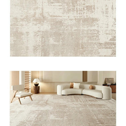 Abstract Washable Area Rug Living Room Large Rugs Soft Low-Pile Floor Carpet for Contemporary