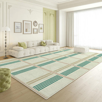 Abstract Green Area Rug Non-Slip Modern Rugs Carpets for Indoor Home Decor Living Room Carpet