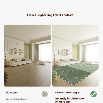 Abstract Green Area Rug Non-Slip Modern Rugs Carpets for Indoor Home Decor Living Room Carpet