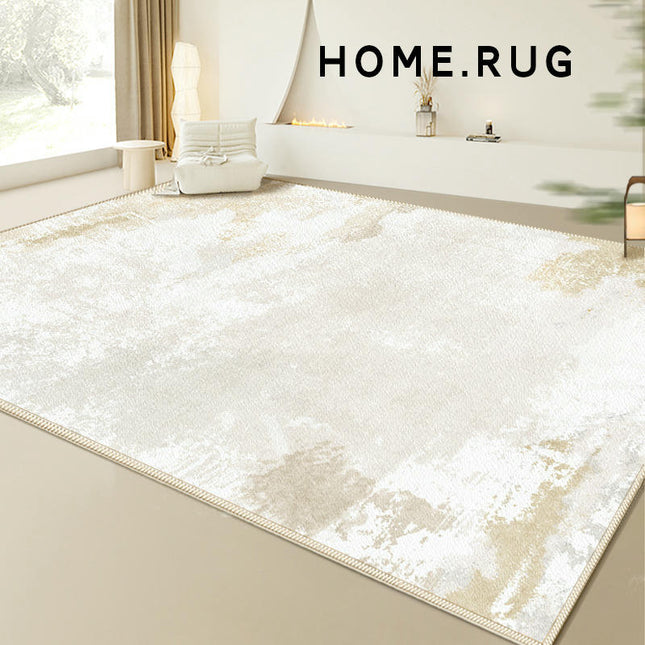 Low Pile Indoor Floor Carpet Washable Rug Modern Rugs for Living Room Bedroom, Geometric Area Rugs