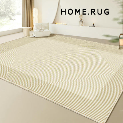 Low Pile Indoor Floor Carpet Washable Rug Modern Rugs for Living Room Bedroom, Geometric Area Rugs