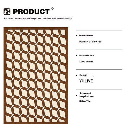 Checkered Large Area Rug Large Soft Modern Carpet Modern Non-Slip Soft Carpets