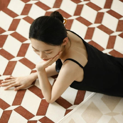 Checkered Large Area Rug Large Soft Modern Carpet Modern Non-Slip Soft Carpets