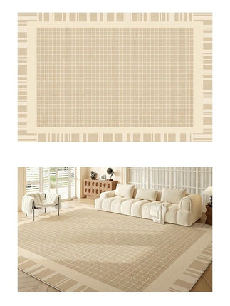 Soft Decor Carpets Checkered Area Rugs for Living Room Washable Large Rug Rug for Indoor