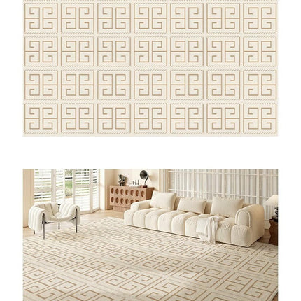 Soft Decor Carpets Checkered Area Rugs for Living Room Washable Large Rug Rug for Indoor