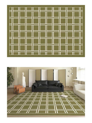 Soft Decor Carpets Checkered Area Rugs for Living Room Washable Large Rug Rug for Indoor 1
