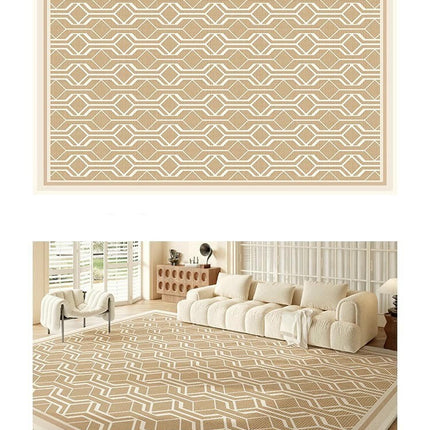 Soft Decor Carpets Checkered Area Rugs for Living Room Washable Large Rug Rug for Indoor