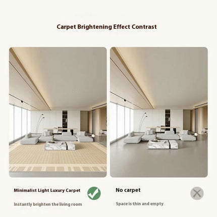Soft Decor Carpets Checkered Area Rugs for Living Room Washable Large Rug Rug for Indoor 1