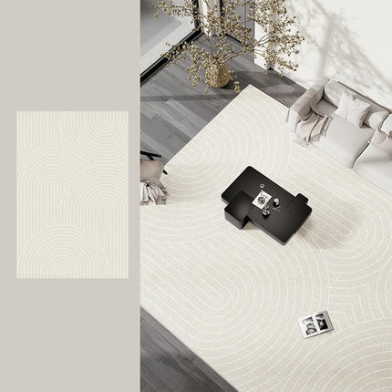 Rug for Indoor Decor Carpets Cream Area Rugs for Living Room Washable Large Rug