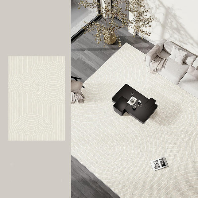 Rug for Indoor Decor Carpets Cream Area Rugs for Living Room Washable Large Rug