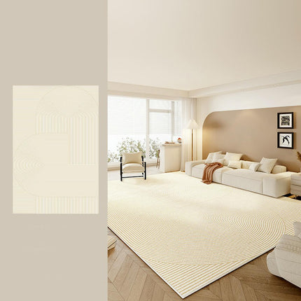 Rug for Indoor Decor Carpets Cream Area Rugs for Living Room Washable Large Rug