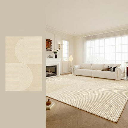 Rug for Indoor Decor Carpets Cream Area Rugs for Living Room Washable Large Rug
