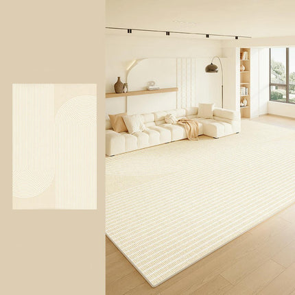 Rug for Indoor Decor Carpets Cream Area Rugs for Living Room Washable Large Rug