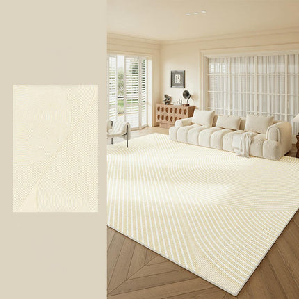 Rug for Indoor Decor Carpets Cream Area Rugs for Living Room Washable Large Rug 1