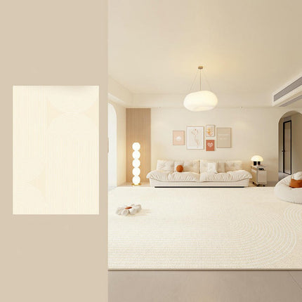 Rug for Indoor Decor Carpets Cream Area Rugs for Living Room Washable Large Rug