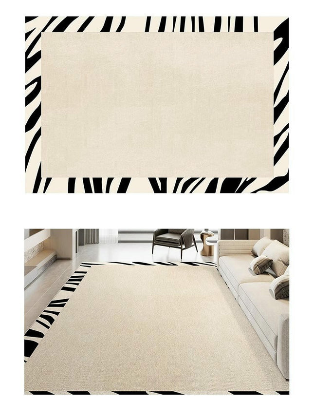 Indoor Carpet for Living Room Low Pile Abstract Non-Slip Carpet Light Luxury Area Rug