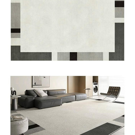 Indoor Carpet for Living Room Low Pile Abstract Non-Slip Carpet Light Luxury Area Rug