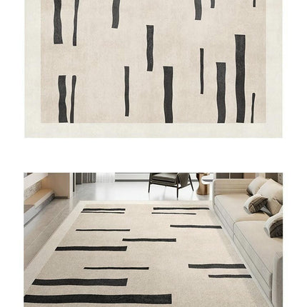 Indoor Carpet for Living Room Low Pile Abstract Non-Slip Carpet Light Luxury Area Rug