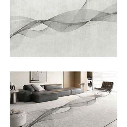 Indoor Carpet for Living Room Low Pile Abstract Non-Slip Carpet Light Luxury Area Rug