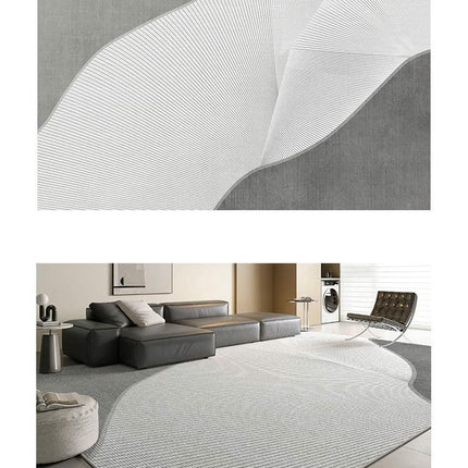 Indoor Carpet for Living Room Low Pile Abstract Non-Slip Carpet Light Luxury Area Rug