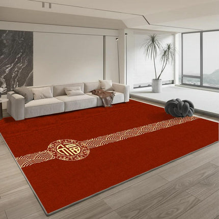 Vintage Carpet Indoor Carpet for Living Room Low Pile Non-Slip Carpet Area Rug