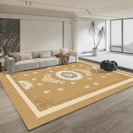 Vintage Carpet Indoor Carpet for Living Room Low Pile Non-Slip Carpet Area Rug 1