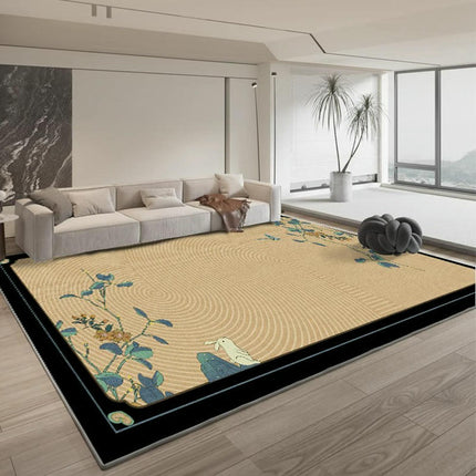 Vintage Carpet Indoor Carpet for Living Room Low Pile Non-Slip Carpet Area Rug