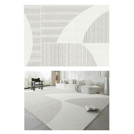 Area Rugs for Living Room Washable, Soft Rugs Abstract Geometric Indoor Floor Carpet