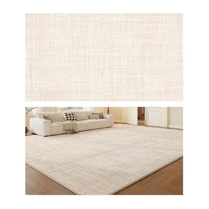 Abstract Cream Indoor Floor Carpet Area Rugs for Living Room Washable, Soft Rugs