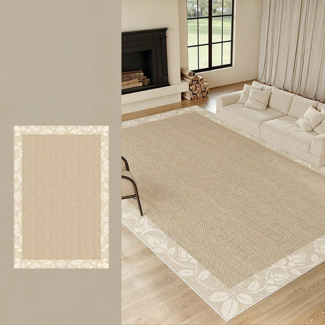 Area Rugs Washable Rugs for Living Room Bedroom,Large Non Slip Carpet Indoor,Vintage Floral Rug