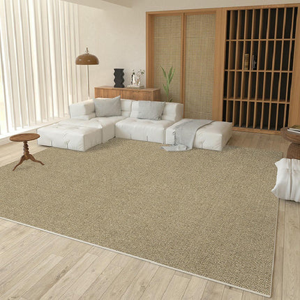Solid Color Area Rugs Washable Rugs for Living Room Non Slip Carpet Low-Pile Floor Carpet