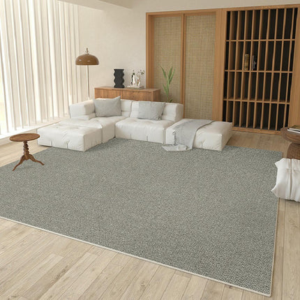 Solid Color Area Rugs Washable Rugs for Living Room Non Slip Carpet Low-Pile Floor Carpet
