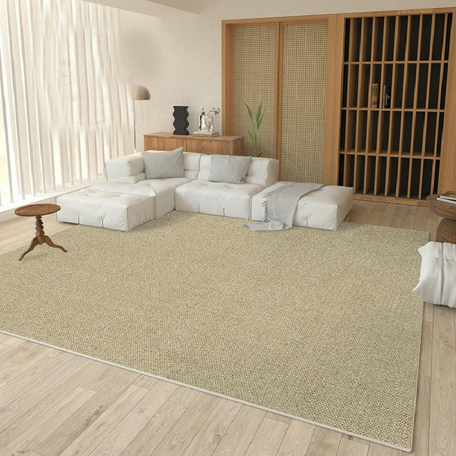 Solid Color Area Rugs Washable Rugs for Living Room Non Slip Carpet Low-Pile Floor Carpet
