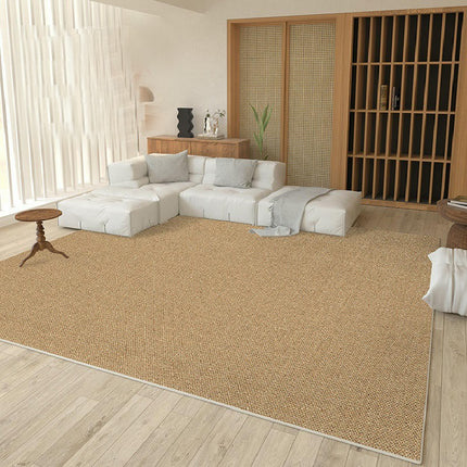 Solid Color Area Rugs Washable Rugs for Living Room Non Slip Carpet Low-Pile Floor Carpet