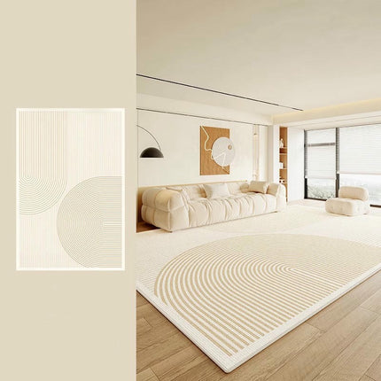 Modern Area Rug Minimalist Large Carpet for Bedroom, Living Room, Home Office, Indoor Décor