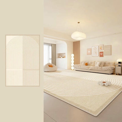 Modern Area Rug Minimalist Large Carpet for Bedroom, Living Room, Home Office, Indoor Décor