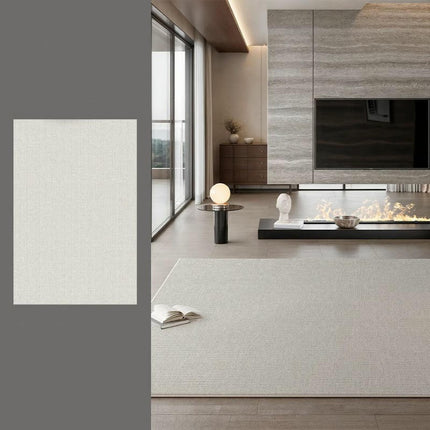 Area Rugs for Bedroom Living Room, Grey Soft Indoor Carpets, Modern Minimalist Carpet